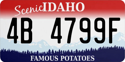 ID license plate 4B4799F