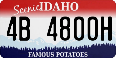 ID license plate 4B4800H