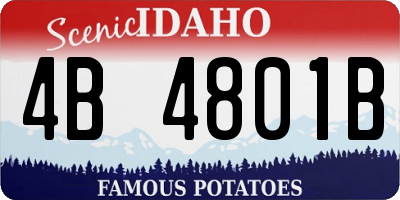 ID license plate 4B4801B