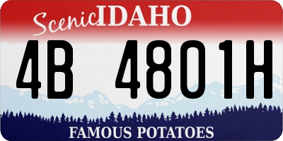 ID license plate 4B4801H