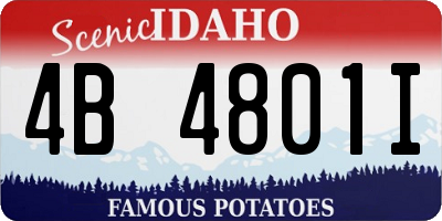ID license plate 4B4801I