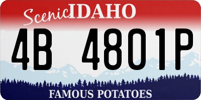 ID license plate 4B4801P