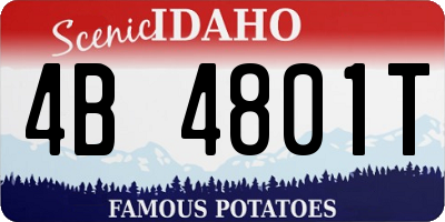 ID license plate 4B4801T