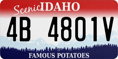 ID license plate 4B4801V