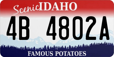 ID license plate 4B4802A