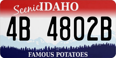 ID license plate 4B4802B