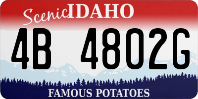ID license plate 4B4802G