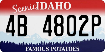 ID license plate 4B4802P