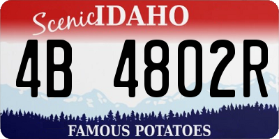 ID license plate 4B4802R