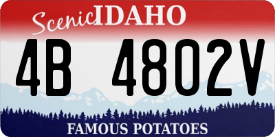ID license plate 4B4802V