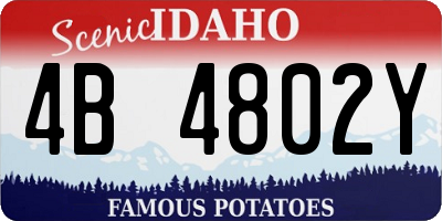 ID license plate 4B4802Y