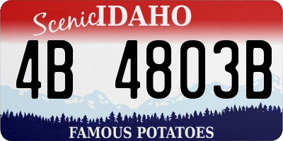ID license plate 4B4803B