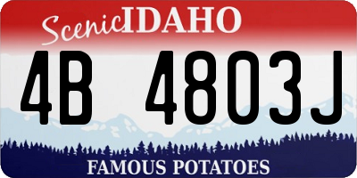 ID license plate 4B4803J