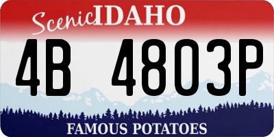 ID license plate 4B4803P
