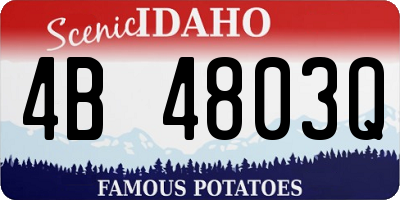 ID license plate 4B4803Q