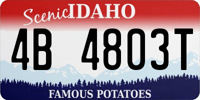 ID license plate 4B4803T