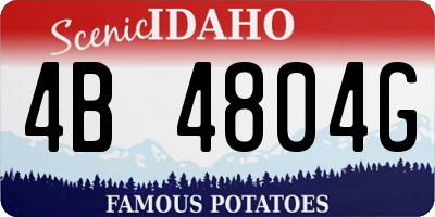 ID license plate 4B4804G