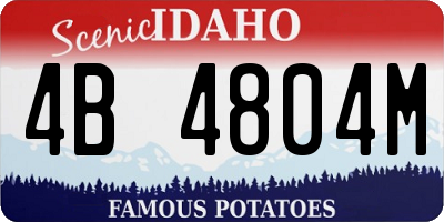 ID license plate 4B4804M