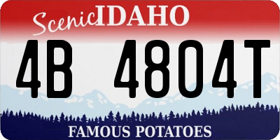 ID license plate 4B4804T