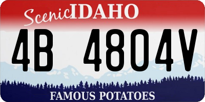 ID license plate 4B4804V
