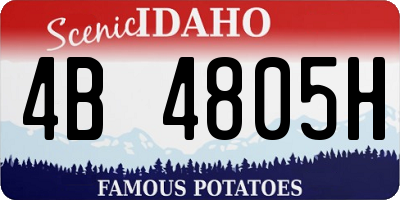 ID license plate 4B4805H