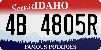 ID license plate 4B4805R