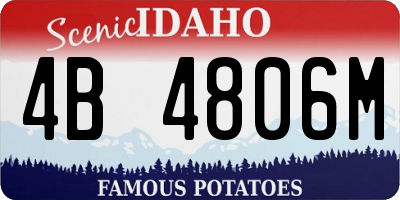 ID license plate 4B4806M