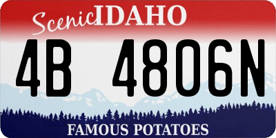 ID license plate 4B4806N
