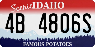 ID license plate 4B4806S