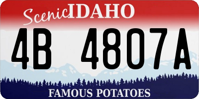 ID license plate 4B4807A