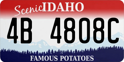 ID license plate 4B4808C