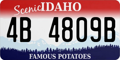 ID license plate 4B4809B
