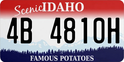 ID license plate 4B4810H