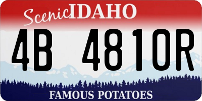 ID license plate 4B4810R