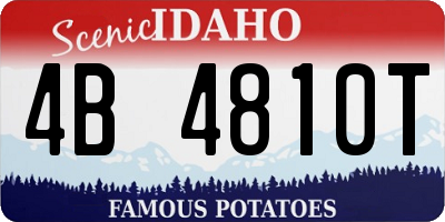ID license plate 4B4810T