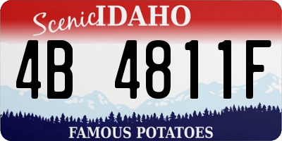 ID license plate 4B4811F