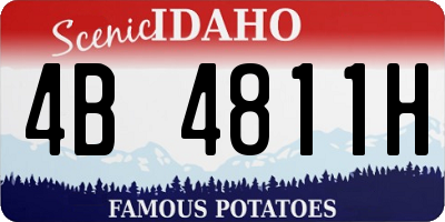 ID license plate 4B4811H