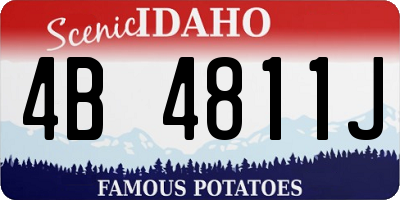 ID license plate 4B4811J