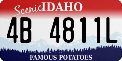 ID license plate 4B4811L