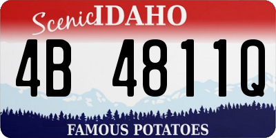 ID license plate 4B4811Q