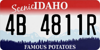 ID license plate 4B4811R