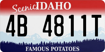 ID license plate 4B4811T