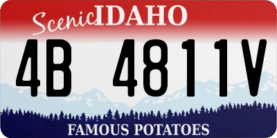 ID license plate 4B4811V