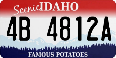 ID license plate 4B4812A
