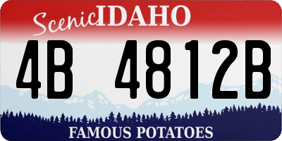 ID license plate 4B4812B