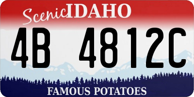 ID license plate 4B4812C