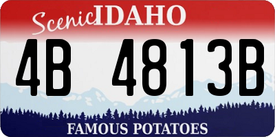 ID license plate 4B4813B