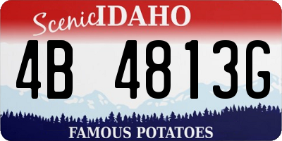 ID license plate 4B4813G