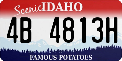 ID license plate 4B4813H