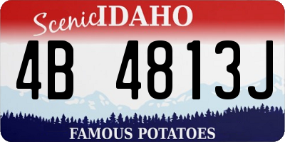 ID license plate 4B4813J